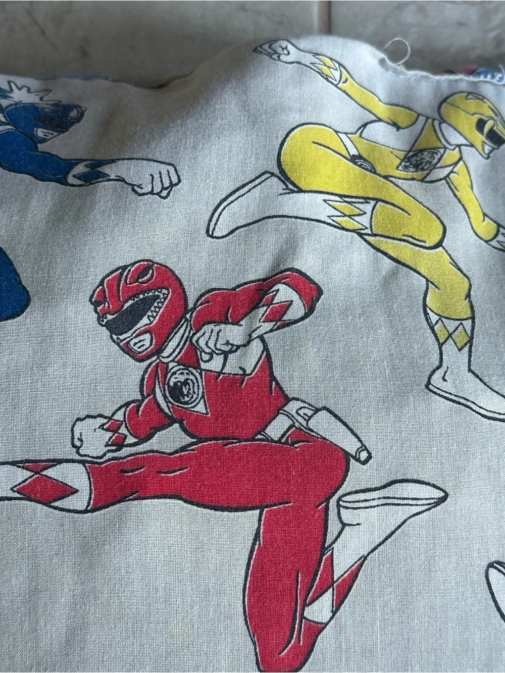 1994 Power Rangers Vintage Pillow 20x22